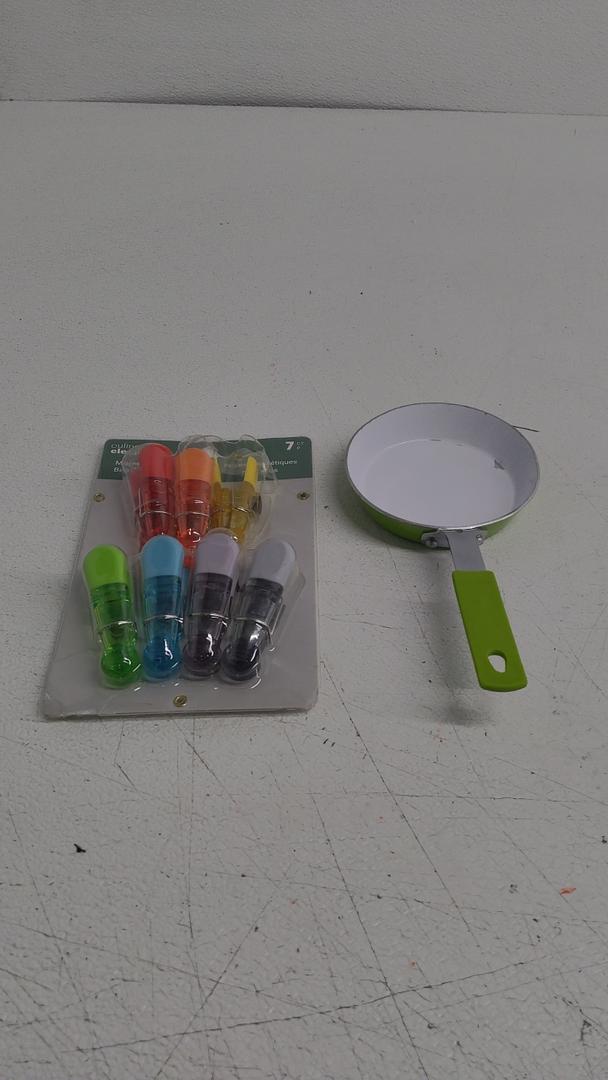 Brite Concepts Set of 7 Colorful Magnetic Multi-Clips to Hang Documents or Close Bags #16499, 1 Pack of 7 Clips, PREMIUS Mini Non-Stick Egg Frying Pan with Ceramic Coating, Green, 4.7 Inches