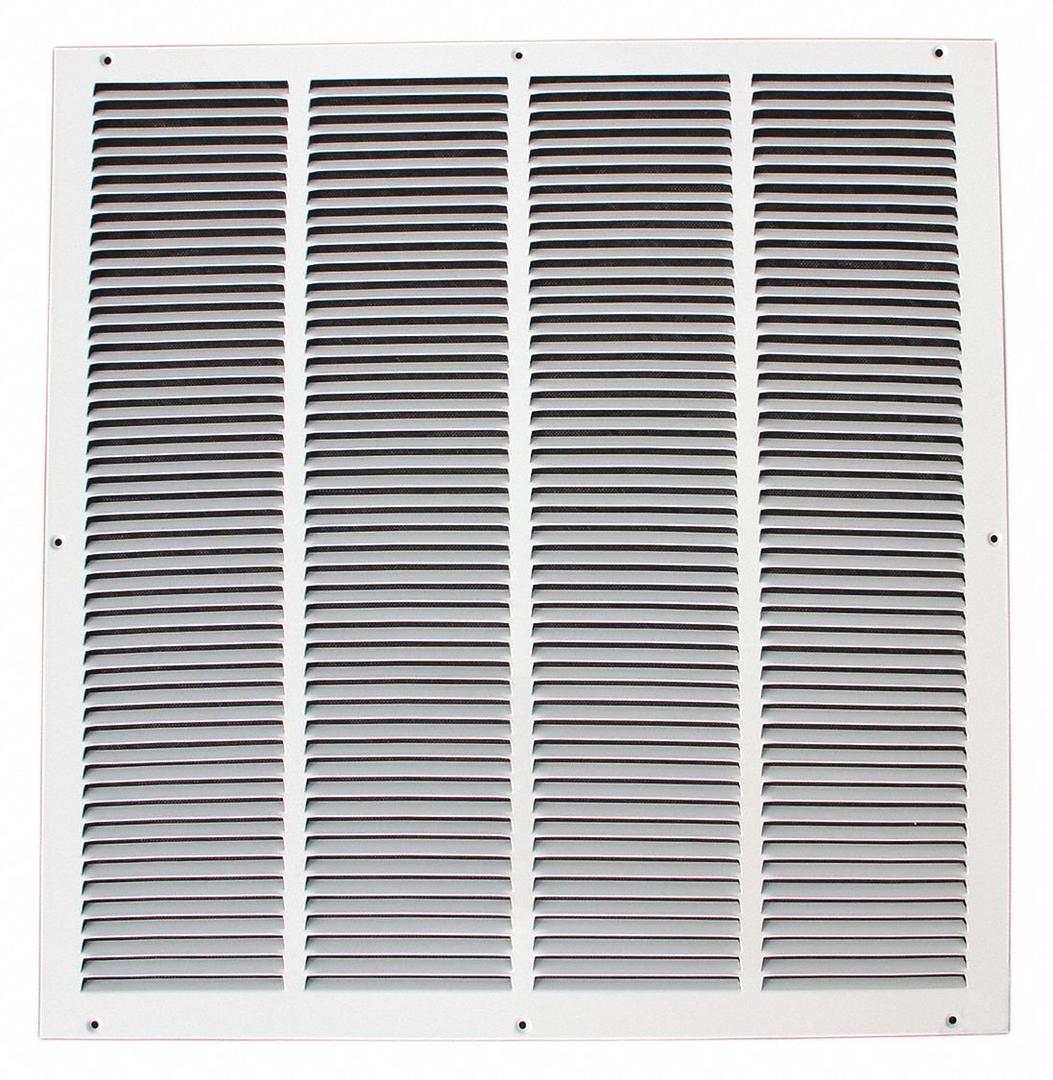 CAI Approved Return Air Grille, 24x24", White