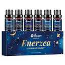 Essential Oil Blends, Essential Oils for Diffusers for Home, Relax Fragrance Oils Kit- Stress Relief, Sweet Dreams, Head Relief, Relax, Immunity for Aromatherapy, Humidifiers, Massage, 6x10ml