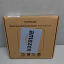 Digital Bathroom Scale for Body Weight: High-Precision 4-Sensor Accuracy, LED Display, 400lb/180kg Capacity, Safe Rounded Corners, Batteries Included (Black)