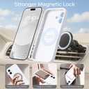 Ktele Magnetic for iPhone 17 Case [Compatible with Magsafe] [Premium Silicone Satin-Smooth Touch] Slim Shockproof Anti-Scratch Microfiber Lining Case, 6.3 inch, White