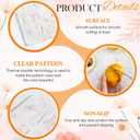 LemonRoad 2 Pcs Pink Floral Tempered Glass Cutting Board Set, 12" x 16" & 8" x 12", Decorative Glass Cutting Boards for Kitchen Counter with Anti-Slip Feet, Dishwasher Safe Countertop Protector
