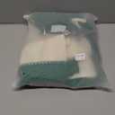 Deeprove Boho Curtains for Bedroom, Boho Curtain 63 Inches Length, Crochet Textured Splice with Cream Cotton Linen Fabric, Chic Bohemian Window Curtain Tassels, Rod Pocket, 1 Panel 59"W x 63"L, Green