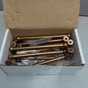 khtumeware 10 Pack 10 Inch Hole Center Antique Brass Cabinet Pulls Heavy Duty Solid Cabinet Handles cabinets Dressers Kitchens Handles Bathroom cabinets