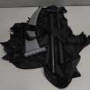 Grim Reaper Halloween Costume with Glowing Red Eyes for Kids, Scythe Included (XLarge, Black)