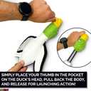 Hyper Pet Flying Series Interactive Dog Toys - Large Duck Slingshot Fetching Dog Toy - Floats on Water