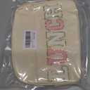 Lunch Bag for Women Insulated For Men PU leather Small Office Work lunch with Chenille Letters Leakproof Freezable Cooler Reusable Portable Box (White)