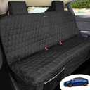 Dog Seat Covers for Tesla Model Y Back Seat Cover for Kids, Heavy Duty Bench Seat Cover with Headrest for Model Y, Non Slip Waterproof Custom Fit Back Seat Covers for 2020 2021 2022 Model Y