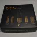 5 in 1 Air Curler Set Wrap Hair Styler Blow Dryer Brush with 3 Temps, Hair Dryer Brush Upgrade Negative Ion Hot Air Brush Curling Brush Iron, Hair Styling Tools for Dry Curl Straighten