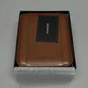 KAMIER Watch Case with Combination Lock - 4 Watch Storage and Jewelry Organizer - Watch Travel Case for Ring and Watch Storage, PU Leather Travel Watch Case, Ideal for Gift (With Gift Box), Brown