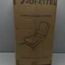 Outdoor Water-Resistant Olefin Chaise Lounge Cushions with Pillow, Weather and Fade Resistant Patio Furniture Lounge Chair Cushion Ideal for Patio, Lawn, Garden, Turquoise, 72"L x 21"W x 5"T