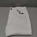 Heyfanne Mens Slim Fit Jeans Stretchy Denim Pants for Men Slim Leg All White 30x30, Size 30