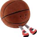 13.7" Cute Football Plush Toys Soft Stuffed Sport Throw Pillow Plush Ball Gift for Kids Birthday and Christmas Decoration (Basketball)