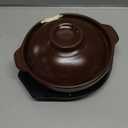 30 oz Korean Ceramic Gas Stove Clay with Lid, Sizzling Hot Pot with Double Handles for Bibimbap, Soup, Rice, Stew, Casserole, and Noodle Cooking, Clay Pot for Gas Stove Use