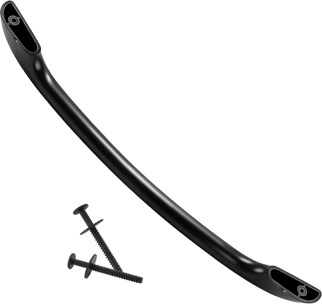 Fetechmate 5304458312 Oven Door Handle with 2 x 316433300 Screws Compatible with Elec-trolux Ken-More Frigid-aire Electric Range Oven Stoves Replace 316443600 AP3965016