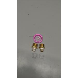 Boltigen M22 x 1/4NPT Pressure Washer Adapter, 2PCS Brass Hex Nipple Power Washer Coupler, 1/4NPT Female to M22-14 Male Brass Fitting 4800PSI