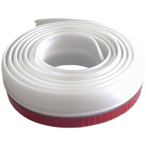 TIGRE BLANC Trunk Edge Molding for Hatchback Backdoor, Universal Soundproof and Dustproof Silent Molding, Waterproof PVC, Length 1.6m, White