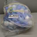 MoonxHome Ball Pit Balls for Toddlers, BPA Free Crush Proof Plastic Toy Balls for Ball Pit, Children's Pool Water Toys, Macaron Ocean Balls for Play Tent 2.15 Inch Pack of 100 200 500 800 1000 (D_white&blue)