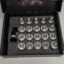 Orion Motor Tech M12x1.25 Lug Nuts, 12x1.25mm Wheel Lug Nuts Compatible with Infiniti Q70 Q45 Q50 G37 I30, Nissan 350Z 370Z 200SX, Subaru Forester BRZ Outback WRX, Mag Lug Nut with Washer, Set of 20 (Silver)