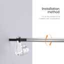 50 Pack Outdoor Lighting Clips, Clear Plastic Wall Mount Hooks for Hanging Christmas, Led, Fairy Lights, 10 Pound Weight Capacity