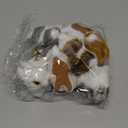 Blueweenly 8 Pack Easter Plush Bunny Set Mini Realistic Cute Rabbits Lifelike Animal Decorations Furry Rabbit Figurine for Easter Home Decor Birthday Gift (White)