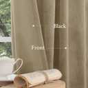 LAMIT Dark Taupe Velvet Curtains 84 Inch for Living Room, Thick Blackout Thermal Insulated Panels Room Darkening Country Decor Back Tab and Rod Pocket Drapes for Bedroom, 2 Panels, 52 x 84 Inch