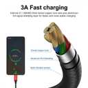 SMALLElectric USB Type C Cable 5-Pack 3FT, USB Type A to C Fast Charger Cords for Galaxy S20 S10 S9 S8 Plus, Braided Fast Charging Cable for Note 10 9 8, LG V50 V40 G8 G7,(Red) (3foot)