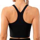 Lavento Women's Racerback Sports Bras Yoga Crop Top with Built in Bra (6)