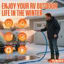 25FT Heated Water Hose for RV,Heated Drinking Water Hose,Lead and BPA Free,1/2"Inner Diameter,Temperatures Down to -47F,Rv Accessories for Campers, Livestock, Agriculture