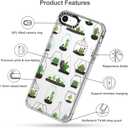 MOSNOVO Case for iPhone SE, iPhone 8 & iPhone 7, [Buffertech 6.6ft Military-Grade Drop Protection] [Anti Peel Off Tech] Clear TPU Bumper Phone Case Cover Design - Botany