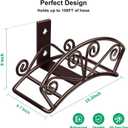 TomCare Garden Hose Holder Heavy Duty Water Hose Holder Holds 150 FT Hoses Solid Metal Hoses Hanger Wall Mount Decorative Durable Garden Hoses Storage Hose Reel Hose Organizer for Outside Yard, Bronze