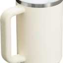 STANLEY Quencher H2.0 Tumbler with Handle and Straw 40 oz | Flowstate 3-Position Lid | Cup Holder Compatible for Travel | Insulated Stainless Steel Cup | BPA-Free | Cream 2.0