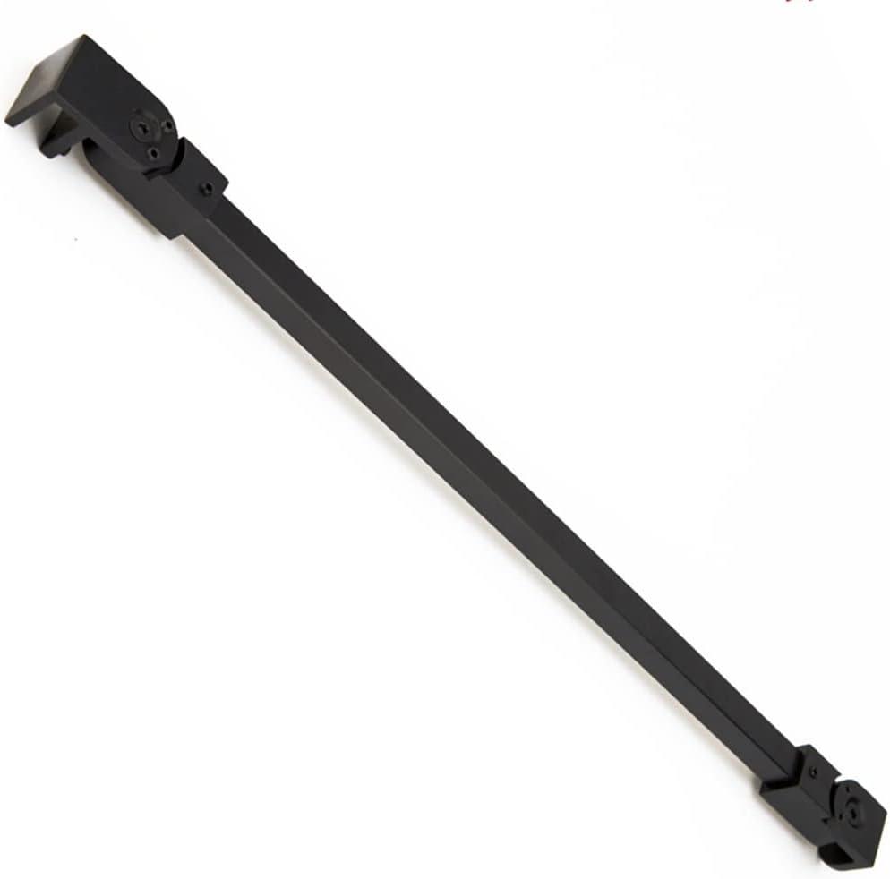 Matt Black Stainless Steel Wall-To-Glass Support Bar Support Arm for 1/4" 5/16" 3/8", or 6mm 8mm 10mm Thick Glass for Fixed Frameless Shower Glass Panel, by M-Home (50cm)