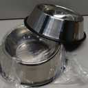 Amazon Basics Stainless Steel Non-Skid Pet Dog Water And Food Bowl, 2-Pack (10 x 2.8 Inches), Each Holds Up to 38oz