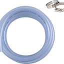 High Pressure Braided Clear Flexible PVC Tubing 3/4" ID,16.4ft