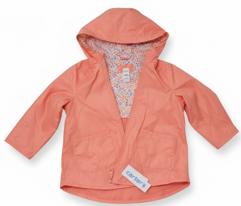 Carter's Girls' Fleece-Lined Midweight Hooded Jacket Baby Toddler and Kids (6X)