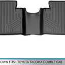 SMARTLINER Custom Fit Floor Mats 2nd Row Liner for 2016-2017 Toyota Tacoma