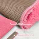 Bathroom Rugs Non Slip 30"x20", Absorbent Bath Mats Quick Dry, Shaggy Microfiber Bath Rugs, Extra Soft Plush, Machine Washable Bath Mats for Bathroom Floor, Tub and Shower, Pink