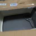 Amazon Basics Large Cat Litter Box with High Sides, Open Top for Easy Access, Includes Scoop with Storage, 19" x 15" x 11.75", Grey/Beige