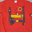 Firefighter Fireman Easy Lazy DIY Halloween Costume Boys T-Shirt, Size L