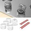 Stove Knob Covers for Child Safety 5 Packs Babepai Upgraded Double-Key Design Universal Size Baby Safety Gas Oven Knob Covers Stove Guard Kid Proofing