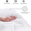 Amazon Basics Hypoallergenic Breathable Quilted Mattress Topper Pad, 18 Inches Deep, Twin XL, White