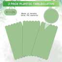 2 Pack Plastic Sage Green Tablecloth, Disposable Scalloped Table Cloth for Rectangle Tables for Wedding Bridal Shower Baby Shower Birthday Tea Garden Party, 54 X 108Inch (Sage Green, 2 Pack)