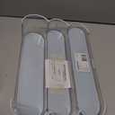 madesmart Shelf Organizer, 3 Tier Bathroom Counter Storage for Perfumes, Makeup, Lotions & Toiletries, Soft-Grip Lining & Non-Slip Base, Blue