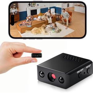 Upgraded Indoor Security Mini Camera,HD Nanny Cam for Home SecurityWiFi Camera Wireless Surveillance, Motions Detection Auto Night Vision.for Home/Pet/Baby/Office withs App function Remote Viewing