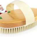 POPCHOSE Dry Brushing Body Brush, Natural Bristle Dry Skin Exfoliating Brush Body Scrub for Flawless Skin, Cellulite Reduction, Lymphatic Drainage and Blood Circulation Improvement (1 Count (Pack of 1))