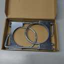 LCGP 4" Universal Exhaust Clamp with Hanger Made of Heavy-Duty Steel Clamp with Rear Muffler Hanger Exhaust Pipe 2PCS