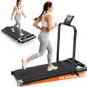 Walking Pad Treadmill for Home - 3.0HP Tread Mills with with 9% Incline, Compact Walk Pad Running Machine Handle Bar Indoor Foldable for Small Spaces Under Desk Office