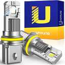 Ursprung Ultra Bright 9012 HB4 Led Bulb, 2025 Latest 5th-Gen High-Density Chip Upgrade, 40000LM Brighter 6500K Cool White, No Hassle and 75000 Hrs Fog, Dual Cooling, IP68 Waterproof, Pack of 2
