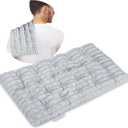 REVIX Microwave Heating Pad, 6 * 12" Multipurpose Heating Pad Microwavable with Flaxseeds for Muscles, Moist Heat Pack for Neck, Back, Knee, Gray